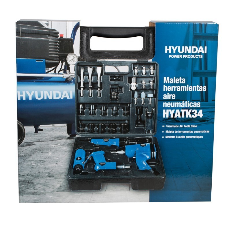 Maletín de Herramienta Neumática Hyundai HYATK34