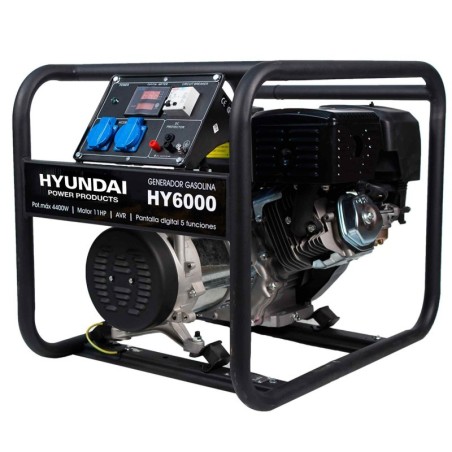 Generador Gasolina Monofásico Hyundai 4400 W Serie Standard - HY6000