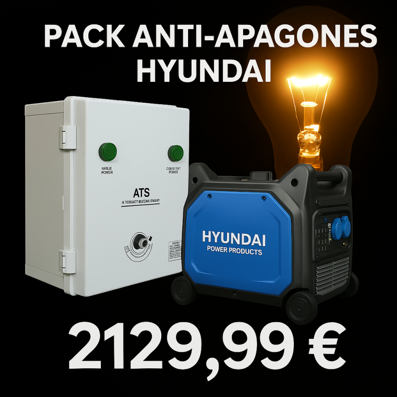 Oferta limite -Generador Inverter 6500W + Cuadro ATS-HY6500SEI