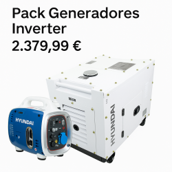 Oferta limite- Generadores Inverter Diesel Profesional DHY9000SEI-T + Inverter 900W