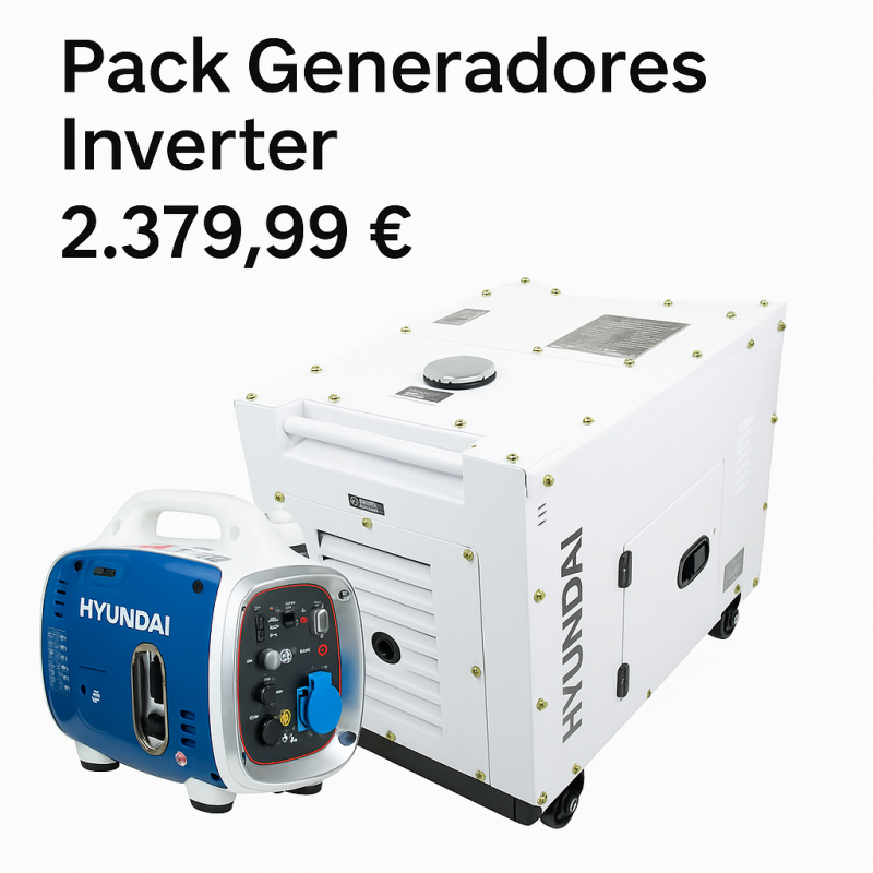 Oferta limite- Generadores Inverter Diesel Profesional DHY9000SEI-T + Inverter 900W