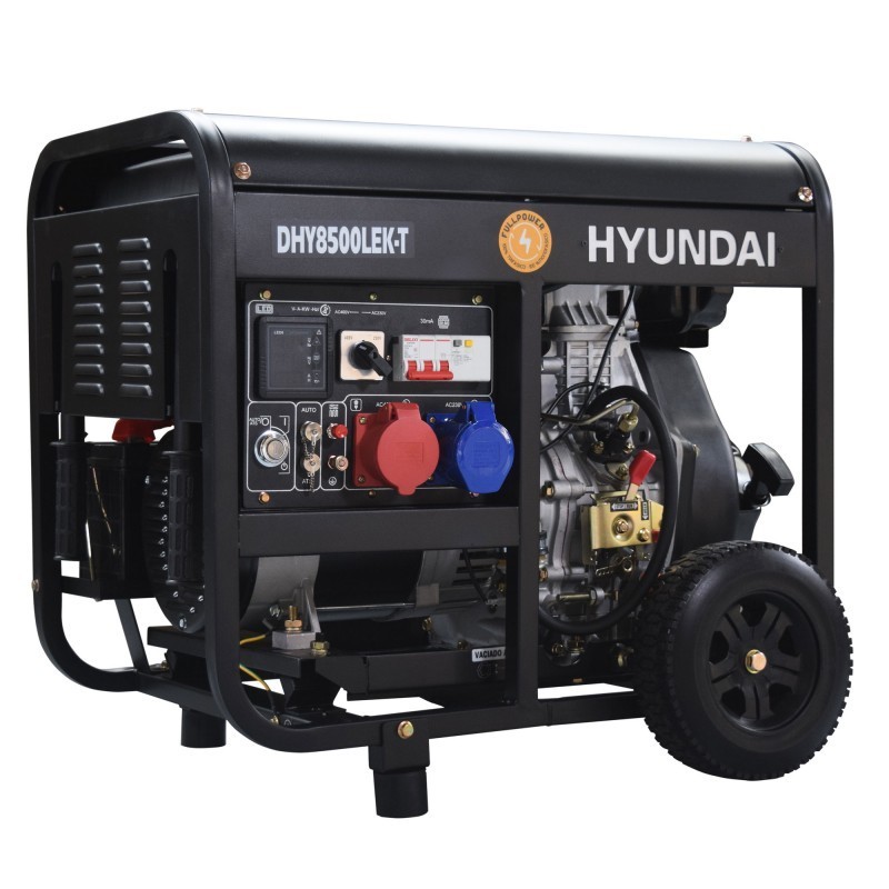 Generador Diésel Trifásico Hyundai DHY8500LEK-T 7.9 KVA Generador Diésel Trifásico Hyundai DHY8500LEK-T 7.9 KVA