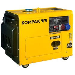 Generador Kompak Diésel Insonorizado - KP-K8000SE-T | Maquinaria Kompak - Ref: KP-K8000SE-T