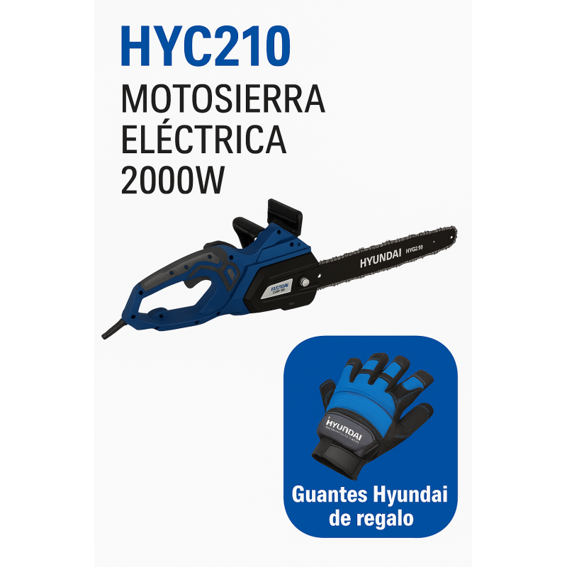 Motosierra Eléctrica Hyundai 2000W -HYC210 -