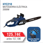 Motosierra Eléctrica Hyundai 2000W -HYC210 -