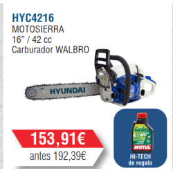 Motosierra Gasolina Hyundai 42 cc-HYC4216 -