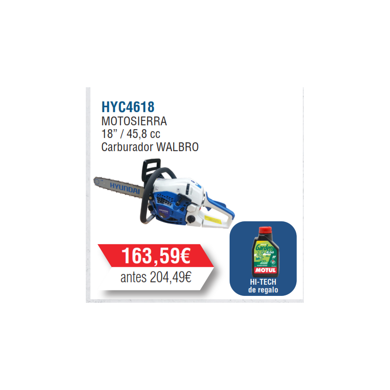 Motosierra Gasolina Hyundai 46 c.c - HYC4618