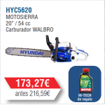 HYC5620 Motosierra Gasolina Hyundai 54 c.c
