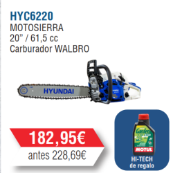 HYC6220 Motosierra Gasolina Hyundai 62 c.c