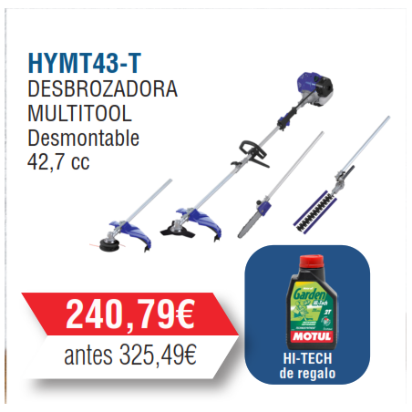 Kit Desbrozadora  Multifunción Hyundai 4 EN 1-HYMT43