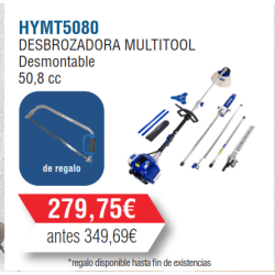 Kit Desbrozadora  Multifunción 51cc Hyundai 4 EN 1-HYMT5080