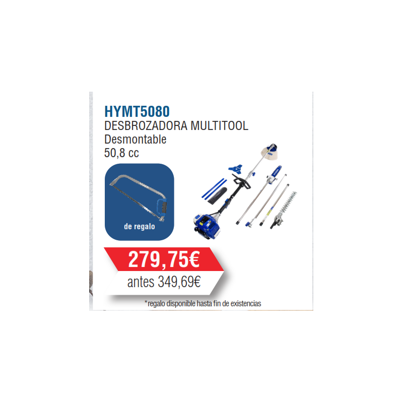 Kit Desbrozadora  Multifunción 51cc Hyundai 4 EN 1-HYMT5080