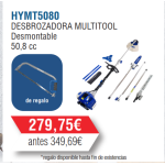 Kit Desbrozadora  Multifunción 51cc Hyundai 4 EN 1-HYMT5080