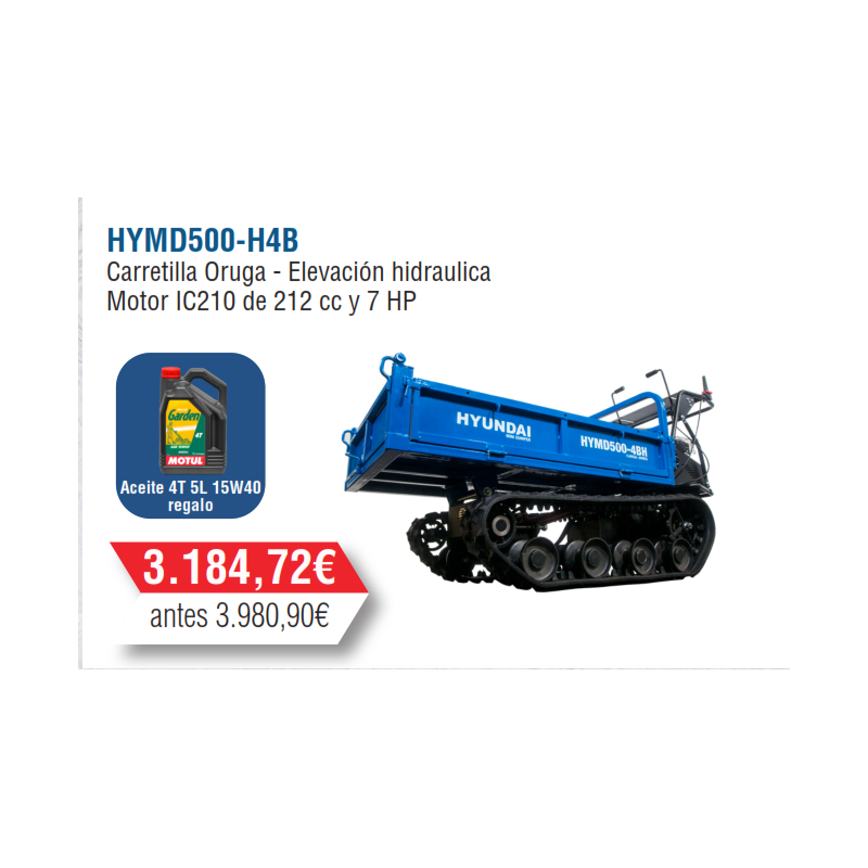 Carretilla Oruga Gasolina Hyundai - HYMD500-H4B