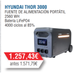Estación Batería Hyundai 3000W - 5000W - 2560Kh - HY-THOR3000
