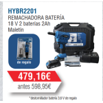 Remachadora a bateria HYBR2201