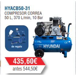 Compresor Serie Pro Hyundai Monofásico 50 Litros-HYACB50-31