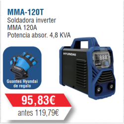 Soldadora Inverter Hyundai 120A- MMA-120 -