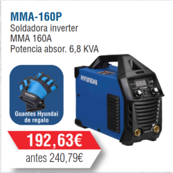 Soldadora Inverter Hyundai 160A- MMA-160P -