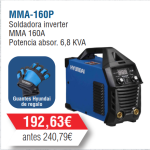 Soldadora Inverter Hyundai 160A- MMA-160P -