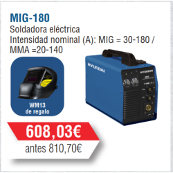 Soldadora Eléctrica MIG 180  HYUNDAI