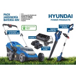 Pack Jardinería a Batería  Hyundai 40V -HYLM38-40V-PACK