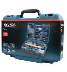 Maletín de Herramientas Hyundai K56 | Juego de 56 Piezas Cr-V