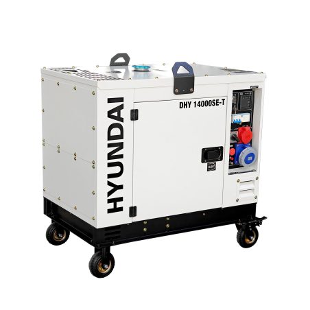 Generador Diésel Bicilíndrico Hyundai DHY14000SE-T Insonorizado 13,8 kVA Trifásico/Monofásico