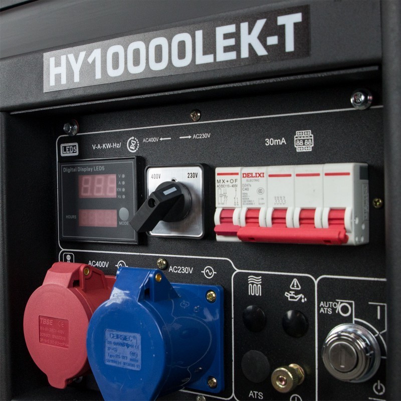 HY10000LEKT Generador Gasolina Full Power 9,4KVA (400V)/7,5KW (230V)