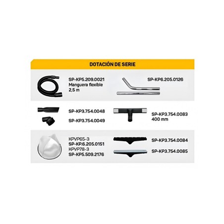 Aspiradora Profesional Polvo y Liquido Kompak - KP-VP78-3