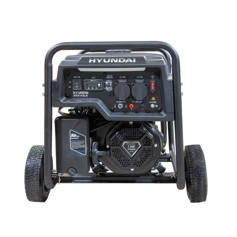 Generador Gasolina Monofásico Hyundai 3300 W Serie Pro - HY4110LK Generador Gasolina Monofásico Hyundai 3300 W Serie Pro - HY4110LK