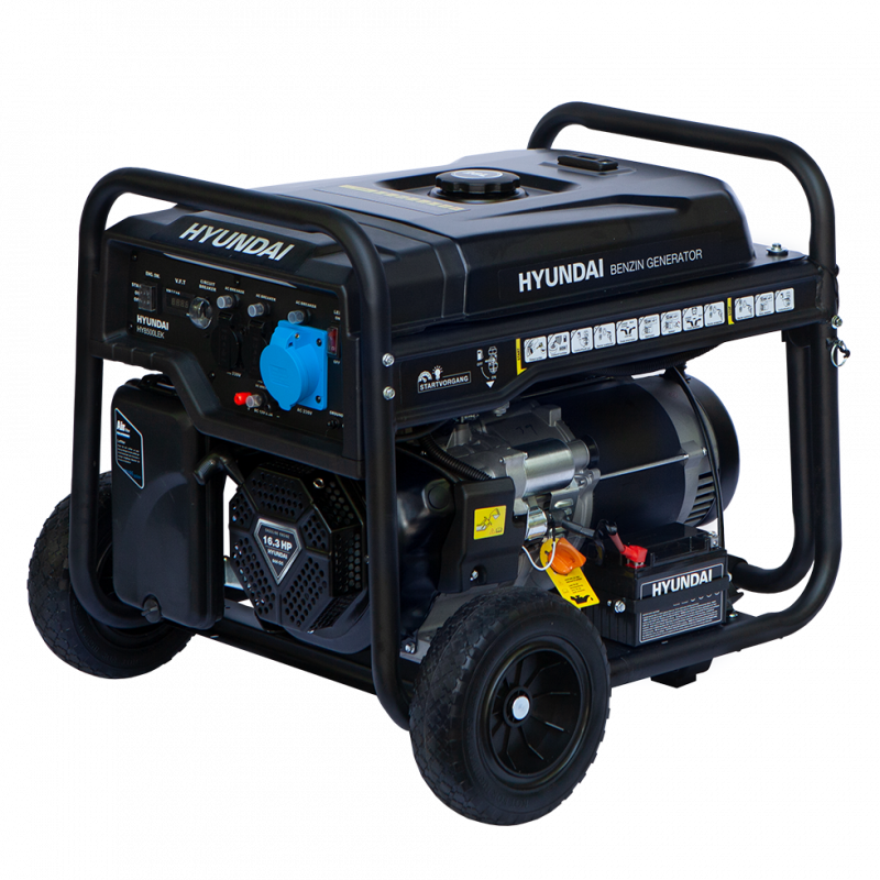 Generador Monofásico Gasolina Hyundai 8500 W Serie Pro - HY10100LEK