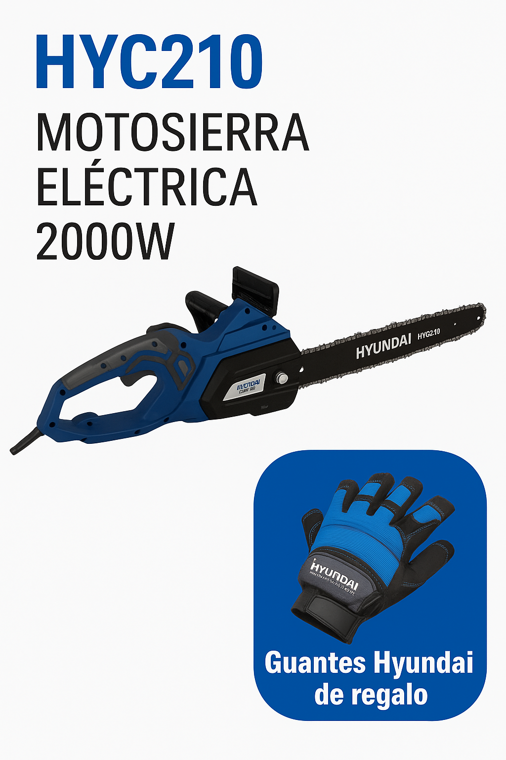 Recambios MOTOSIERRA ELÉCTRICA HYUNDAI 2000w