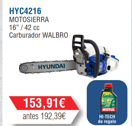 Recambios Motosierra Hyundai Pro
