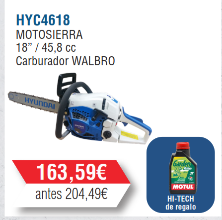 Recambios Motosierra Hyundai Pro