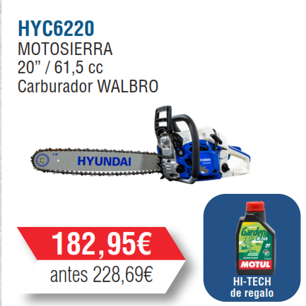 Recambios Motosierra Hyundai Pro
