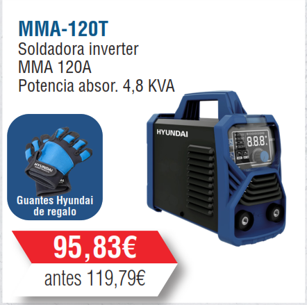 Recambios Soldadora Inverter Hyundai MMA - 120A